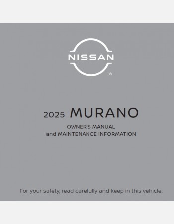 nissan murano 2025 owners manual